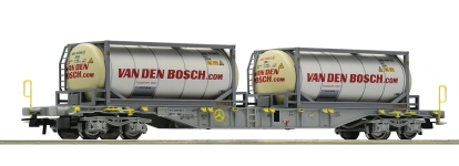 Roco 77347 - H0 - Containertragwagen Van den Bosch, PKP, Ep. V-VI
